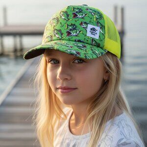 Turtle Fur Fish Print Kids Quest Trucker Hat